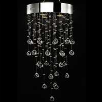 modern chromed K9 crystal chandelier decorative ceiling light NS-120153