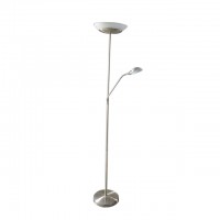 Hotel decoration morden silver mother and son arm floor lamp