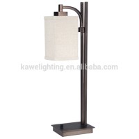 UL listed Multiple Metal Base linen fabric table lamp/customized hotel/ indoor table lamp