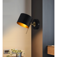 E14 5W modern yellow pink black Indoor hotel home bedside reading light wall lamp