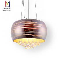 Classic glass pendant lamps living room bedroom led crystal chandeliers colorful glass hanging lamp